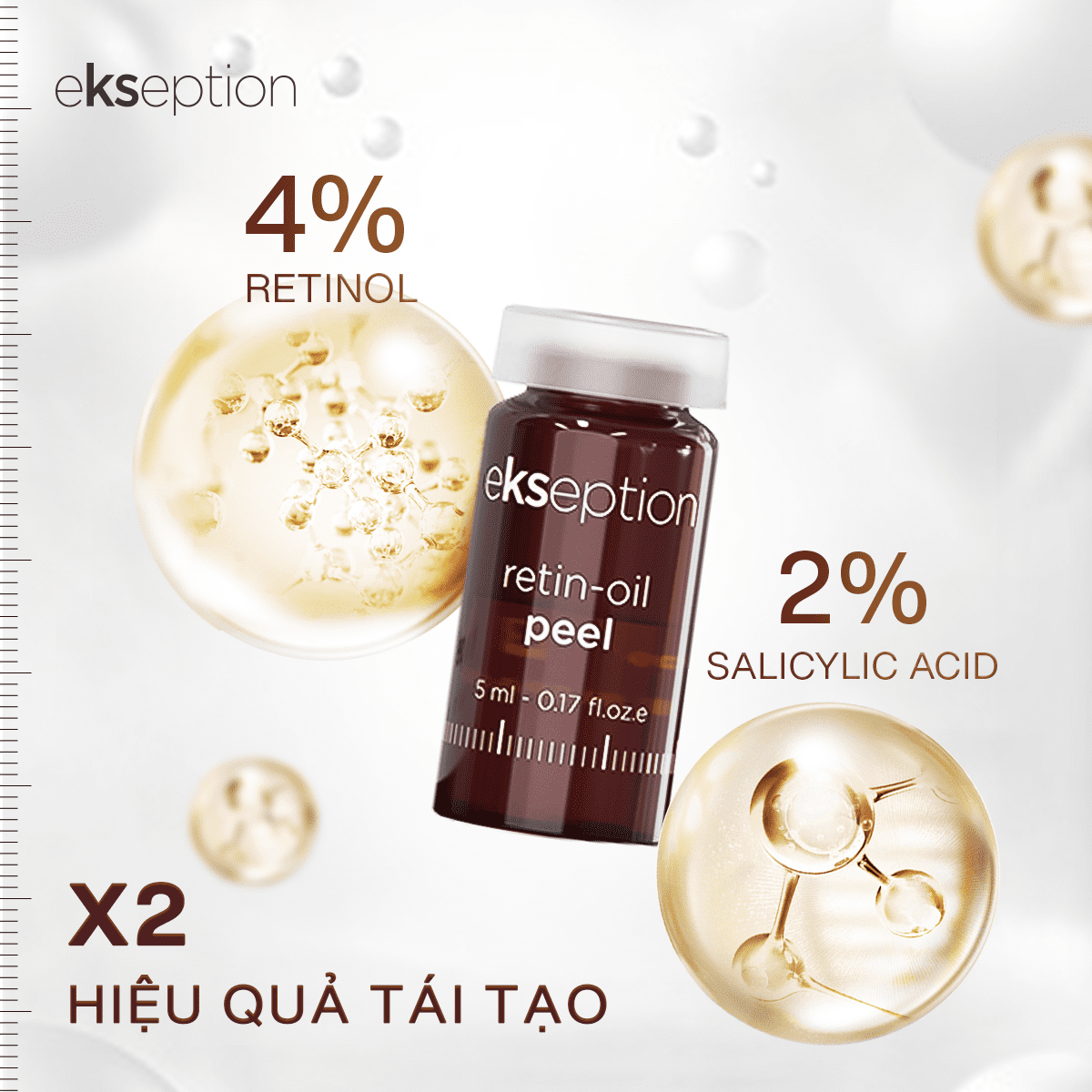 Retin-oil Peel 5ml tinh chất căng bóng, trẻ hóa, trắng da