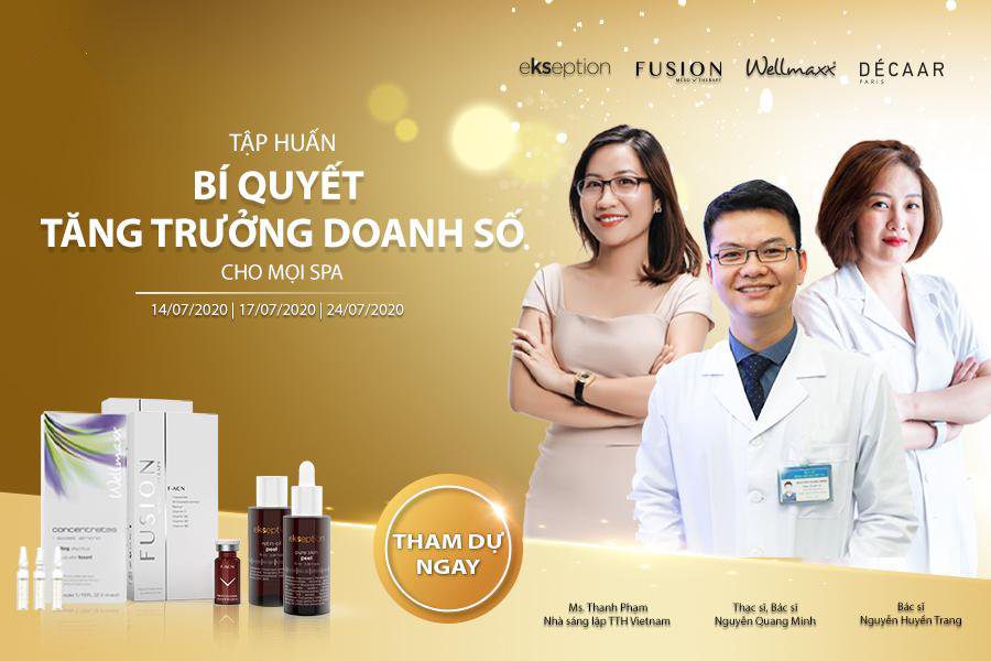 [Tháng 7] Tập Huấn Bí Quyết Tăng Trưởng Doanh Số Cho Mọi Spa
