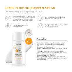 công dụng kem chống nắng Superfluid Sunscreen spf 50+