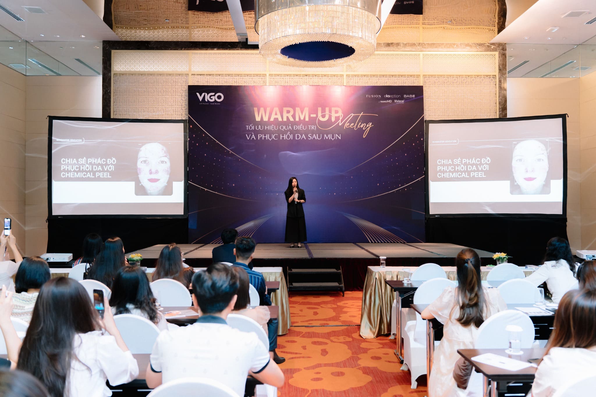 Ms. Phương Linh CEO Founder Skinmaster đồng hành cùng Ekseption tại Warm Up Meeting 2023