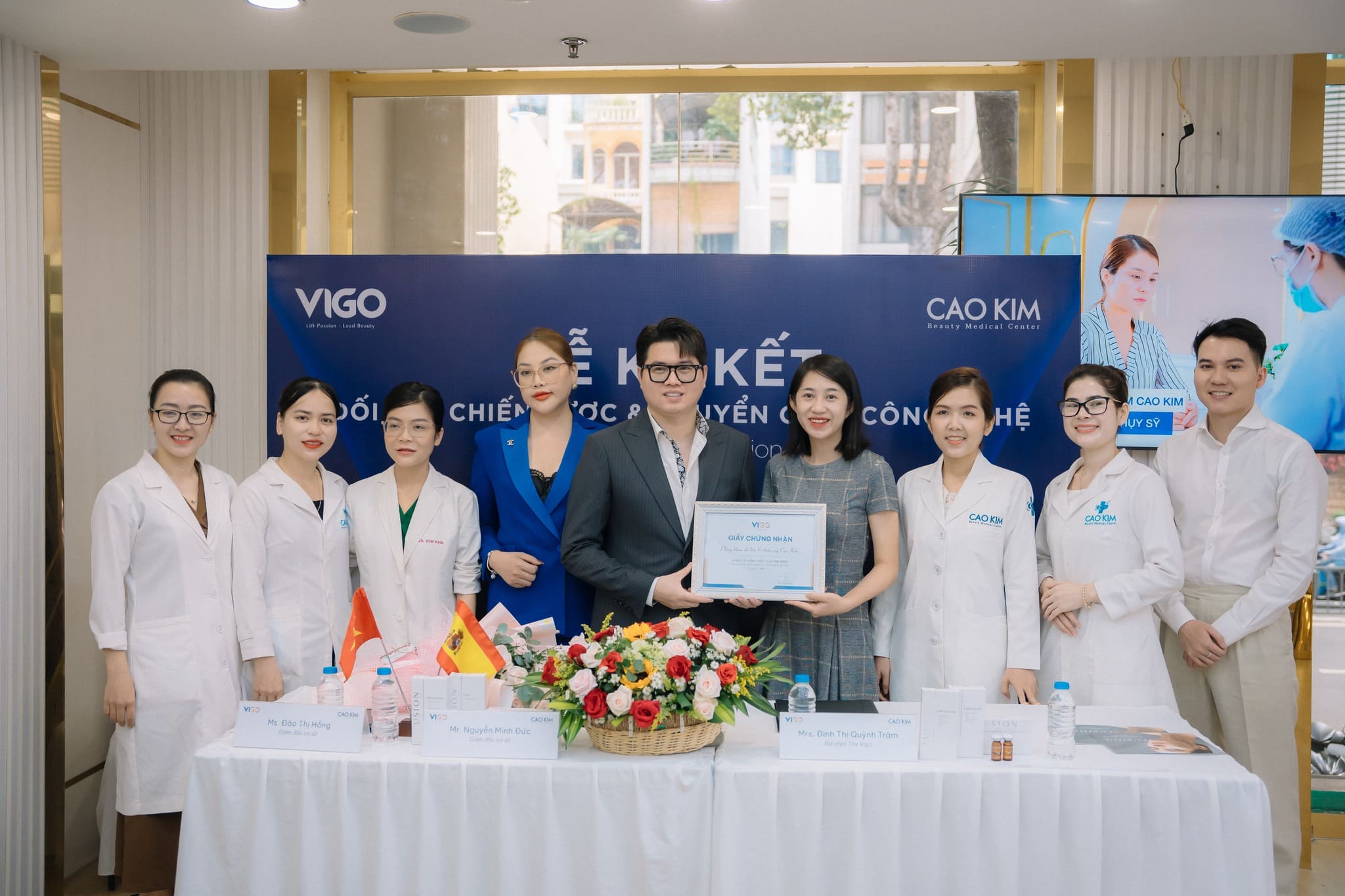 vigo ký kết cao kim beauty medical center