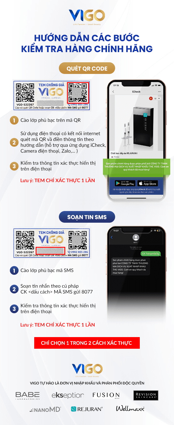 Hướng dẫn kiểm tra sản phẩm chính hãng