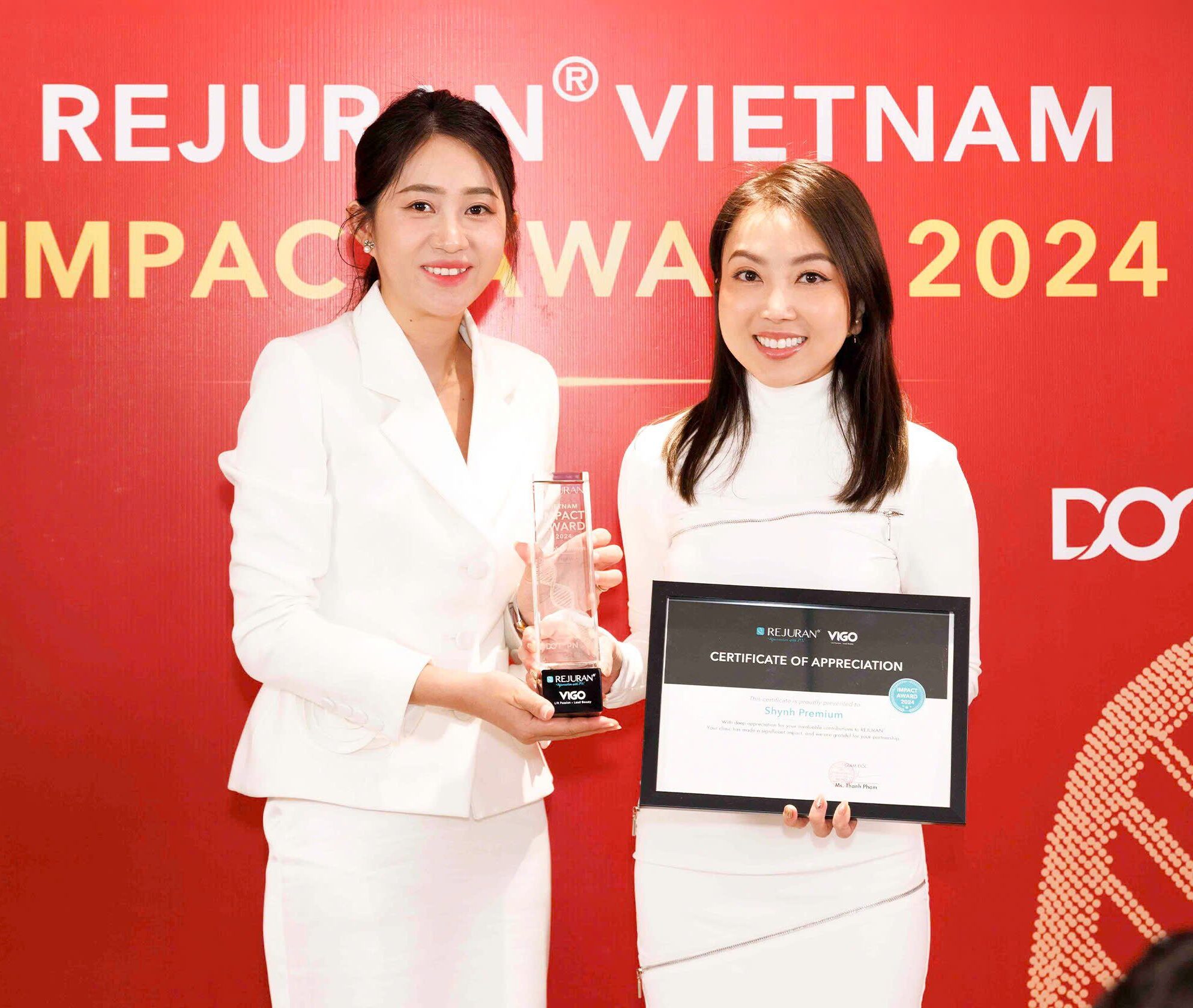 REJURAN® VINH DANH SHYNH PREMIUM VỚI GIẢI THƯỞNG DANH GIÁ CỦA NĂM REJURAN® VIETNAM IMPACT AWARD 2024 